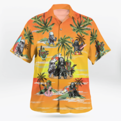 Vader Boba Fett Trooper Summer Time Hawaiian Shirt - Sunset Yellow - Dream Art Europa