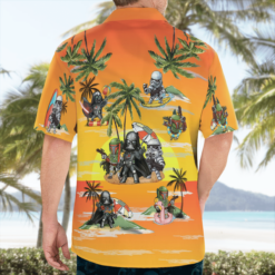 Vader Boba Fett Trooper Summer Time Hawaiian Shirt - Sunset Yellow - Dream Art Europa