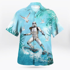 Star Wars Stormtrooper Surfing - Hawaiian Shirt - Dream Art Europa