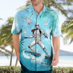 Star Wars Stormtrooper Surfing - Hawaiian Shirt - Dream Art Europa