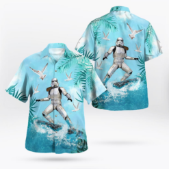 Star Wars Stormtrooper Surfing - Hawaiian Shirt - Dream Art Europa