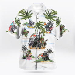 Vader Boba Fett Trooper Summer Time Hawaiian Shirt - White - Dream Art Europa