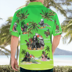Vader Boba Fett Trooper Summer Time Hawaiian Shirt - Green - Dream Art Europa