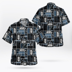 Star Wars Darth Vader Geometric Pattern Black - Hawaiian Shirt - Dream Art Europa