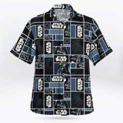 Star Wars Darth Vader Geometric Pattern Black - Hawaiian Shirt - Dream Art Europa