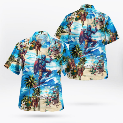 Boba Fett Star Wars Surfing - Hawaiian Shirt