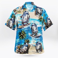 R2D2 Star Wars Surfing - Hawaiian Shirt - Dream Art Europa