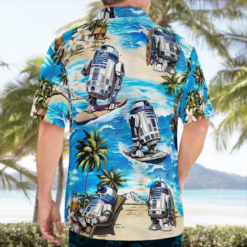 R2D2 Star Wars Surfing - Hawaiian Shirt - Dream Art Europa