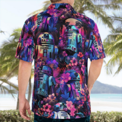 R2D2 Star Wars Synthwave - Hawaiian Shirt - Dream Art Europa