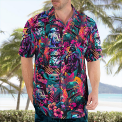 Special Star Wars Synthwave 01 - Hawaiian Shirt - Dream Art Europa