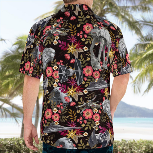 Imperial At-At Walker Tropical Flowers - Hawaiian Shirt