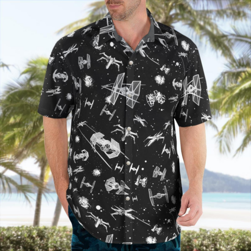 Star Wars Spacecraft Pattern - Hawaiian Shirt