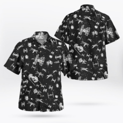 Star Wars Spacecraft Pattern - Hawaiian Shirt - Dream Art Europa