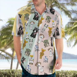 Cute Star Dogs - Hawaiian Shirt - Dream Art Europa