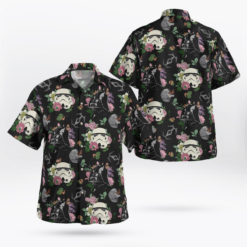 Trooper Face Flowers - Hawaiian Shirt - Dream Art Europa