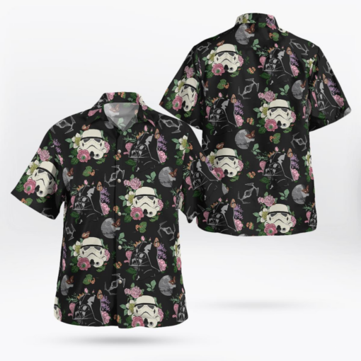 Trooper Face Flowers - Hawaiian Shirt