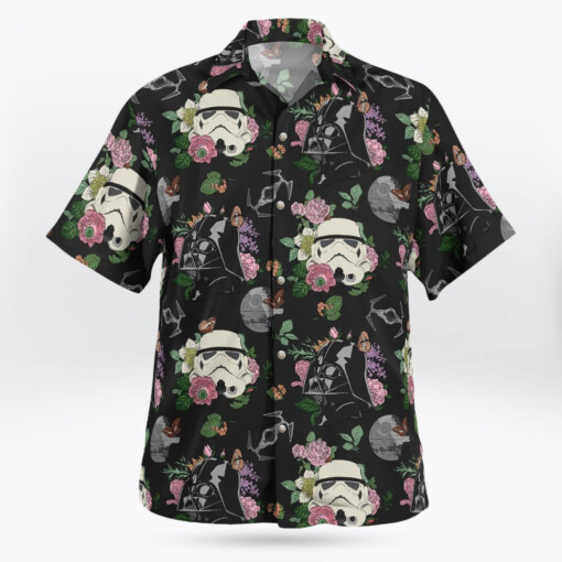 Trooper Face Flowers - Hawaiian Shirt