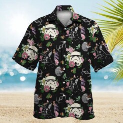 Trooper Face Flowers - Hawaiian Shirt