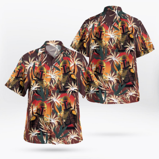 Boba Fett Palm Leaves- Hawaiian Shirt