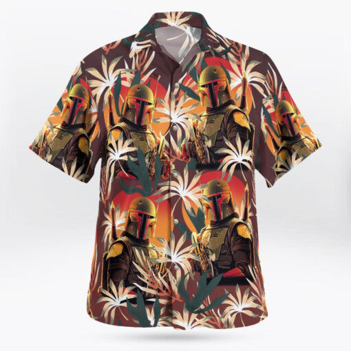 Boba Fett Palm Leaves- Hawaiian Shirt