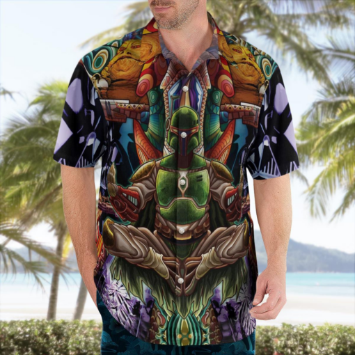 Trippy Boba Fett Hawaiian Shirt