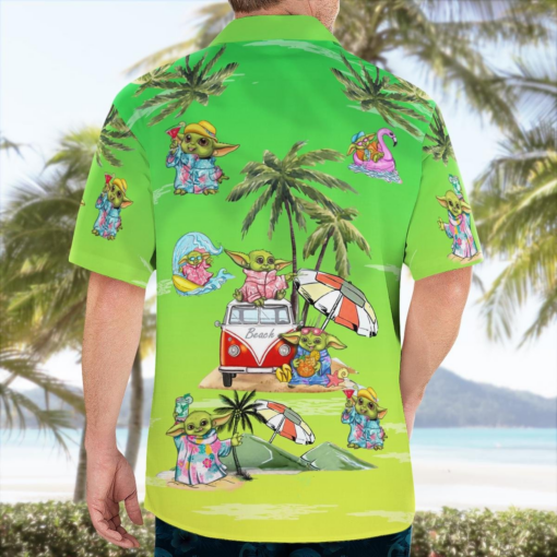 Baby Yoda Summer Time- Hawaiian Shirt