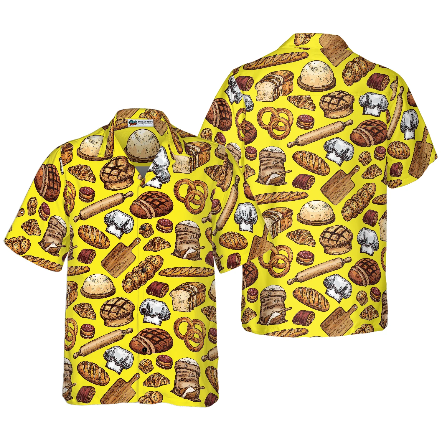 Bread And Pastry Food Hawaiian Shirt Aloha Shirt For Men and Women