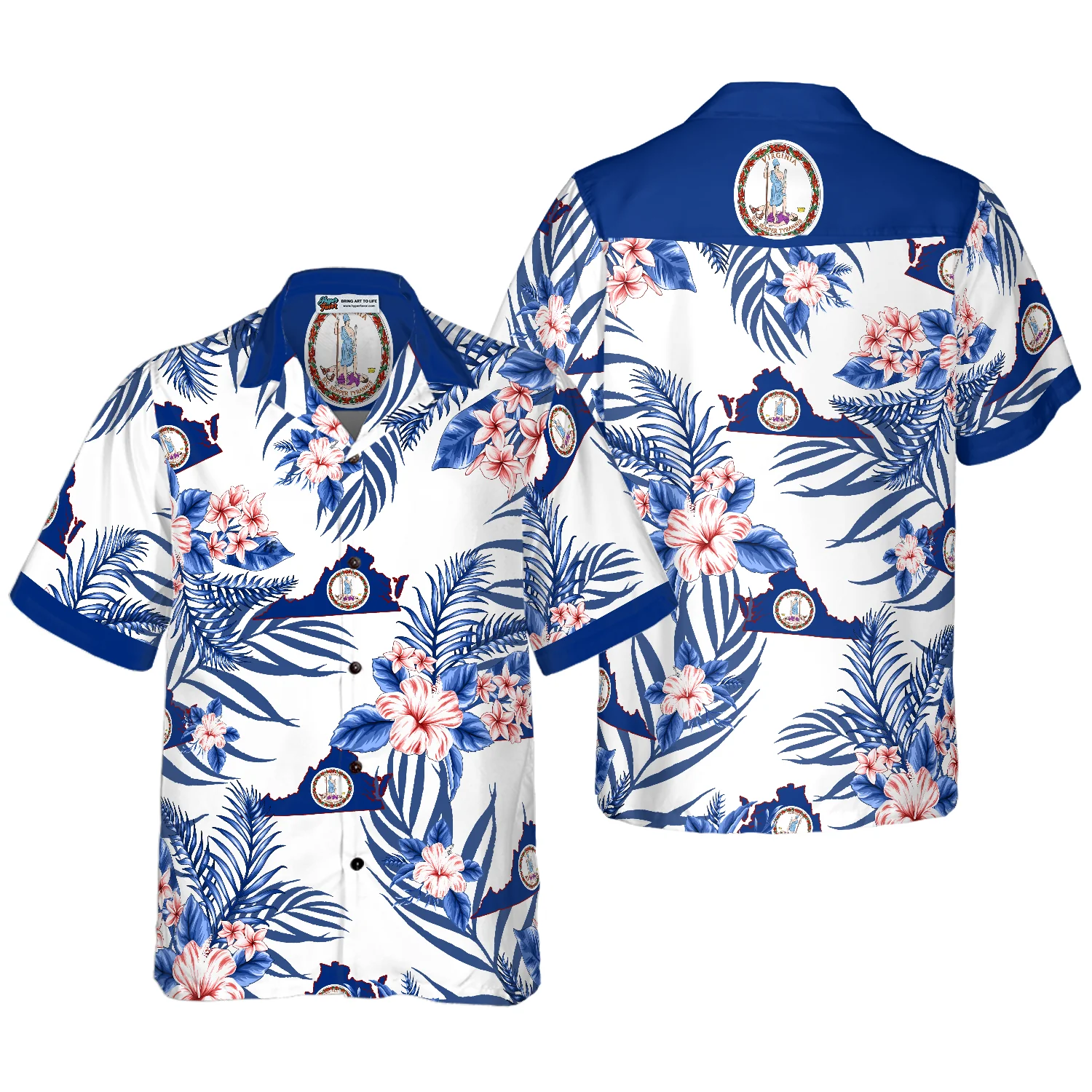 Virginia Proud Hawaiian Shirt Aloha Shirt For Men and Women