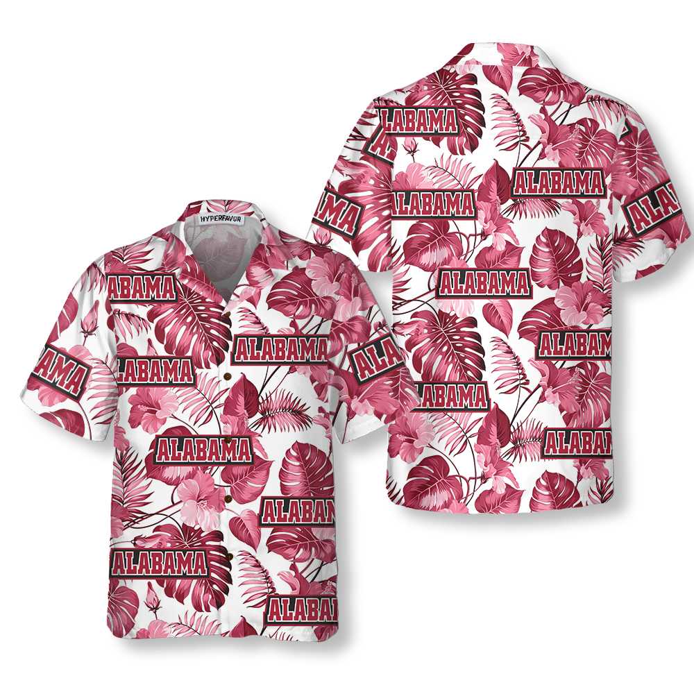 Alabama USA Hawaiian Shirt Unique Alabama Shirt Alabama Collared Shirt For Adults Aloha Shirt For Men and Women