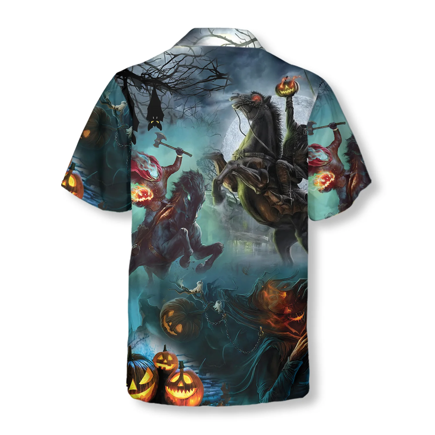 Headless Horseman Halloween Shirt Hawaiian Shirt Aloha Shirt For Men and Women