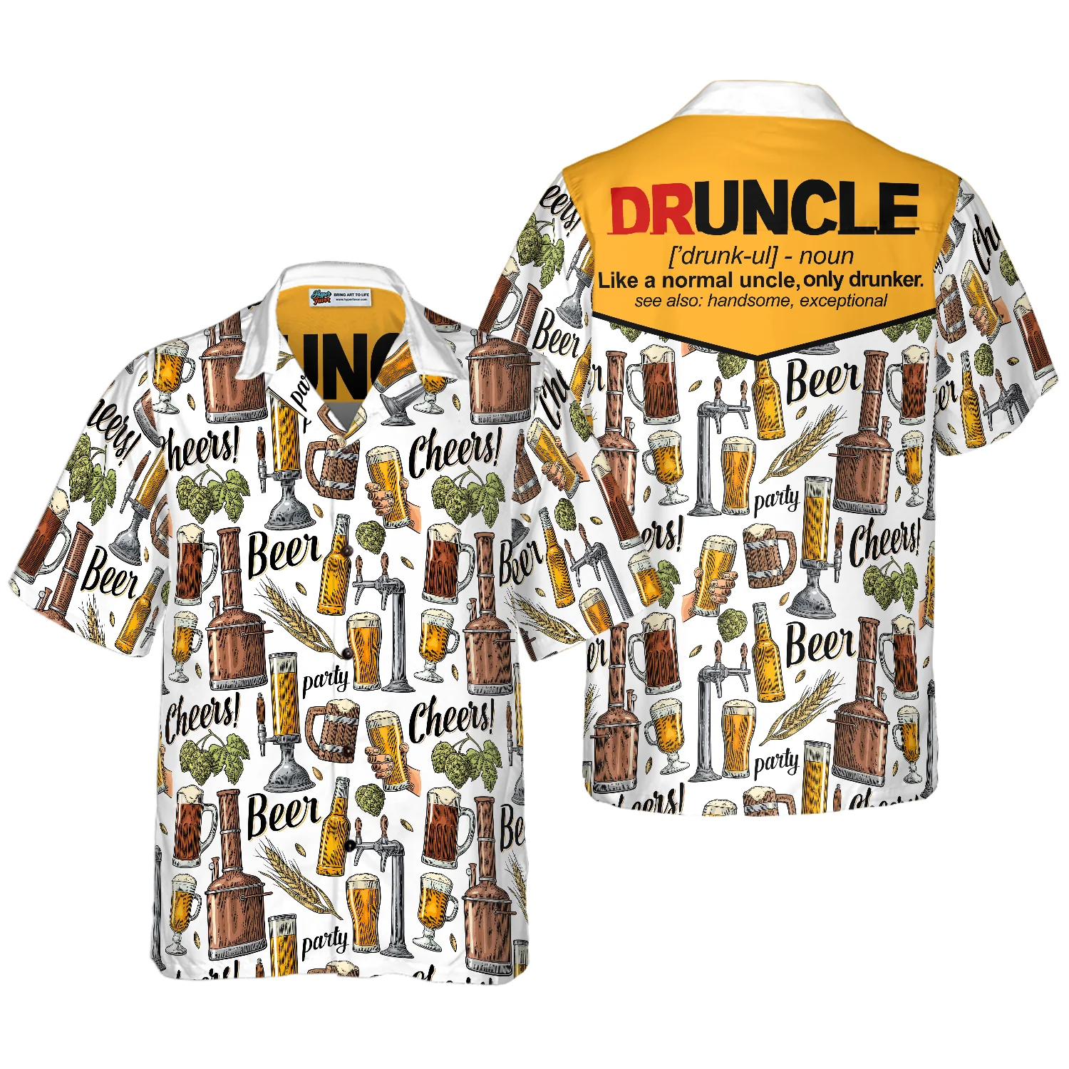 Druncle Hawaiian Shirt Aloha Shirt For Men and Women