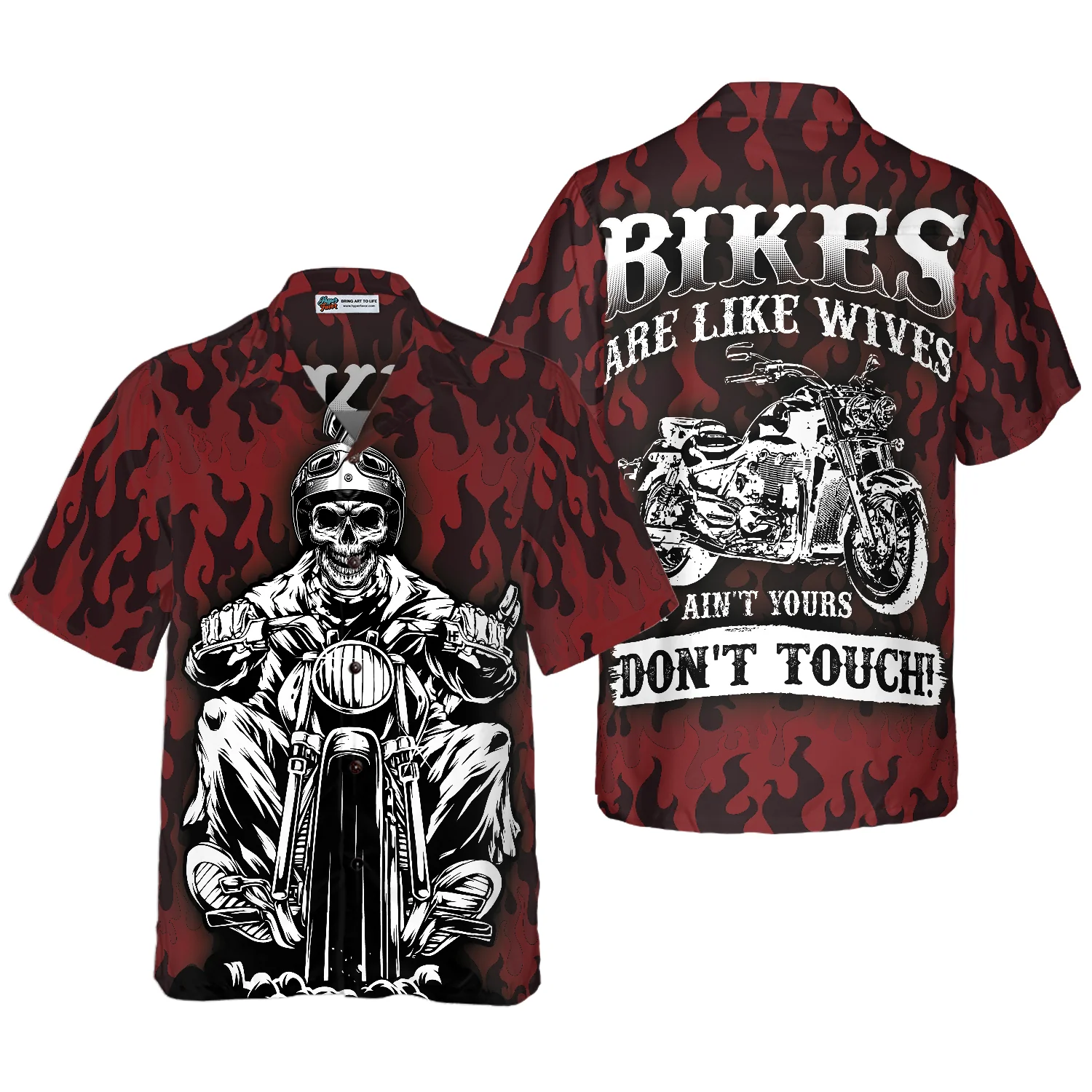 Dont Touch My Motorbike Hawaiian Shirt Aloha Shirt For Men and Women