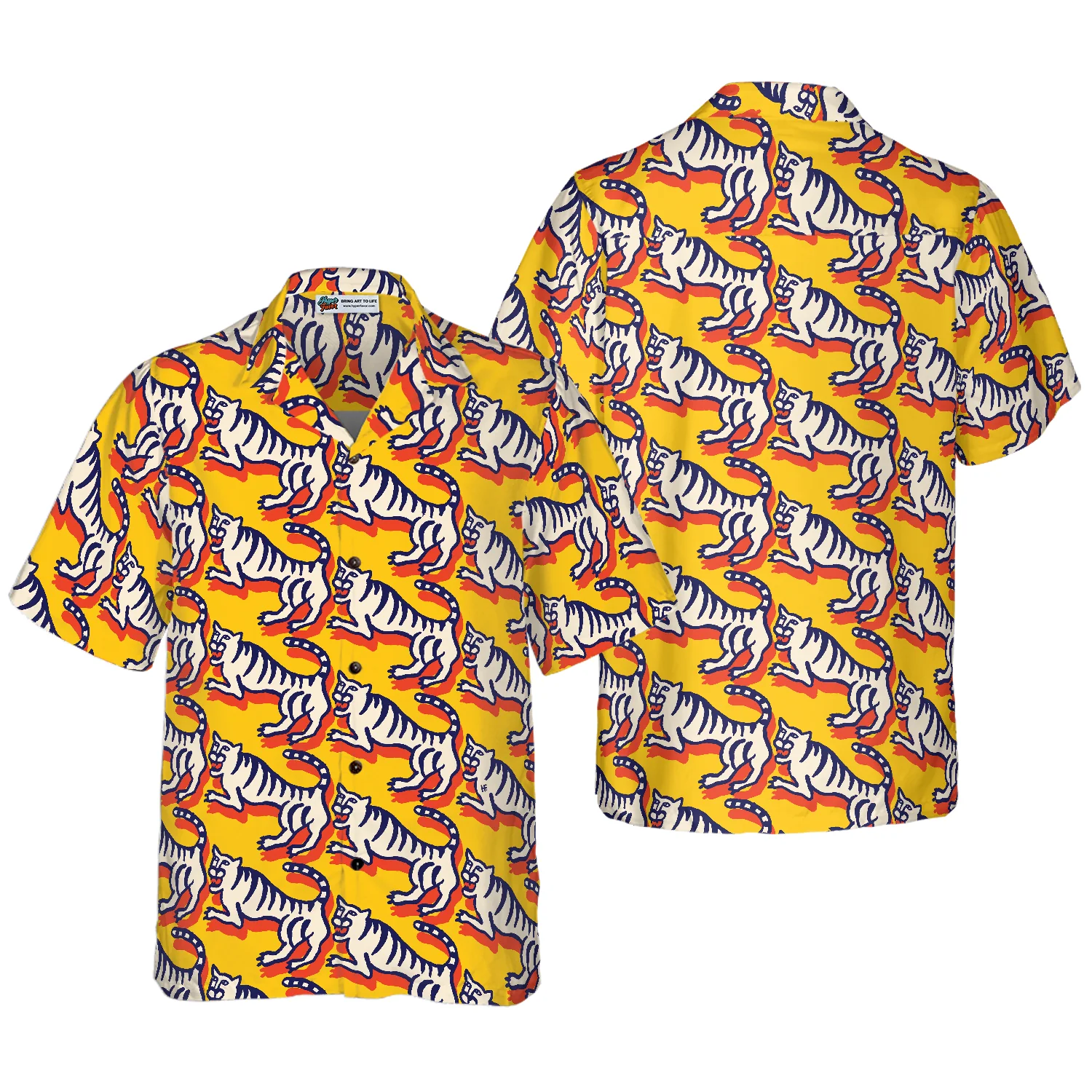 Funny Tiger Shirt Hawaiian Shirt Aloha Shirt For Men and Women