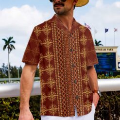 Aztec Geometric Vintage Pattern Native American Hawaiian Shirt Cool Native American Indian Shirt Aloha Shirt For Men and Women - Dream Art Europa