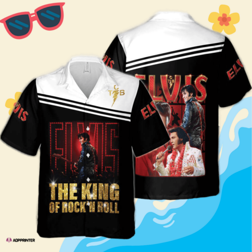 3d Elvis Presley The King Of Rockn Roll Trending Hawaiian Shirt