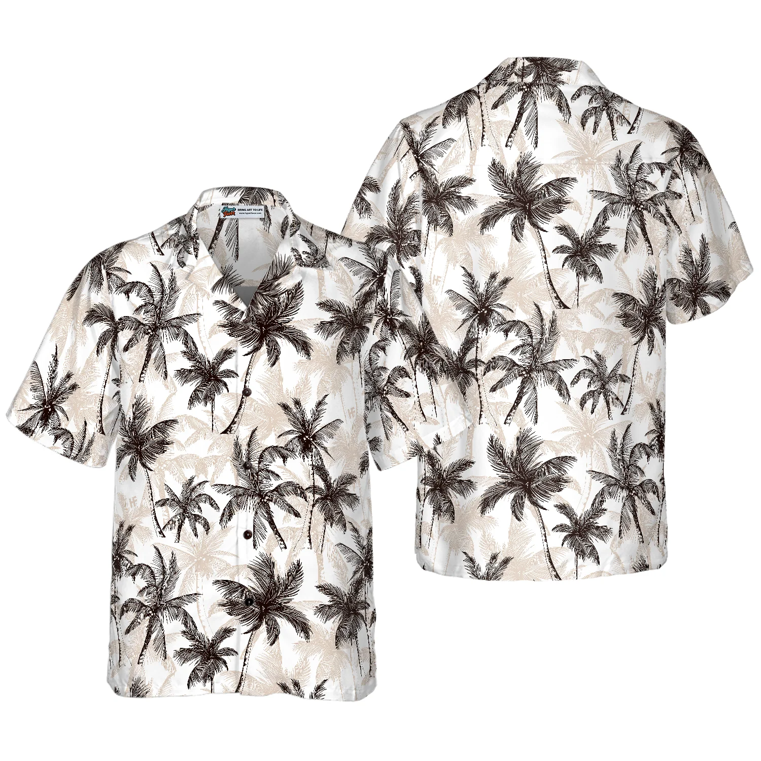 Tropical Vintage Palm Tree Hawaiian Shirt Aloha Shirt For Men and Women