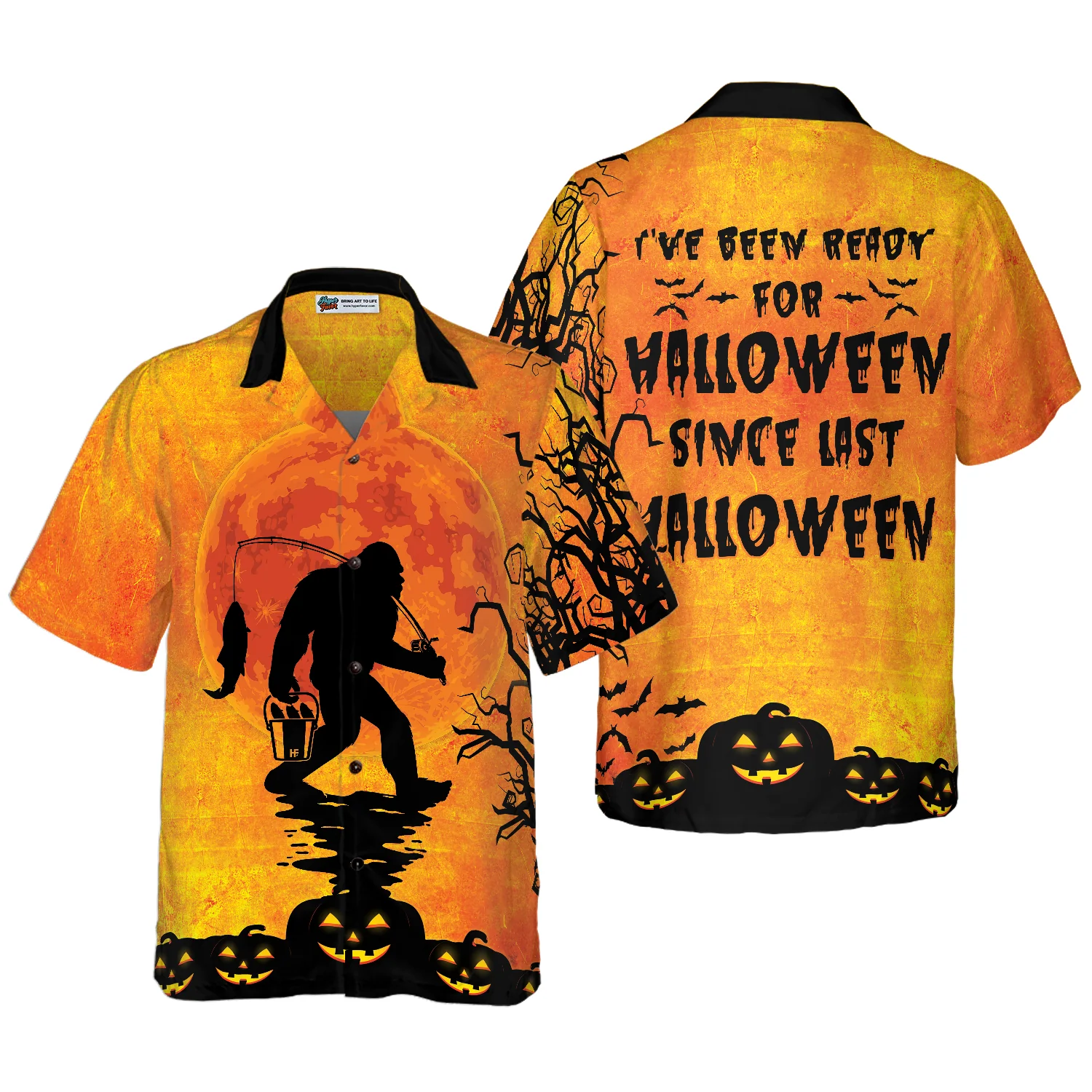 Big Foot Has Been Ready For Halloween Hawaiian Shirt Unique Halloween Shirt Aloha Shirt For Men and Women