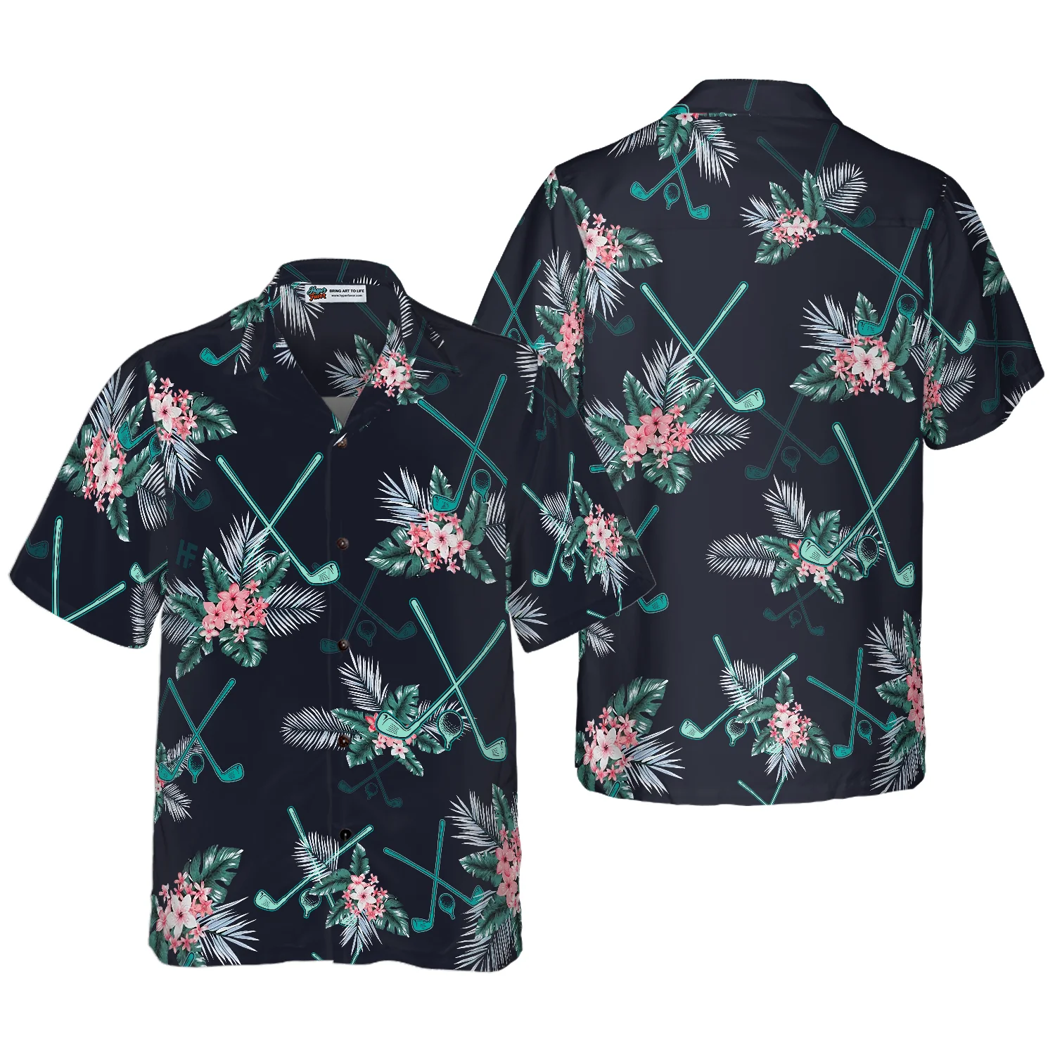 Golf Tropical Hawaiian Shirt Aloha Shirt For Men and Women