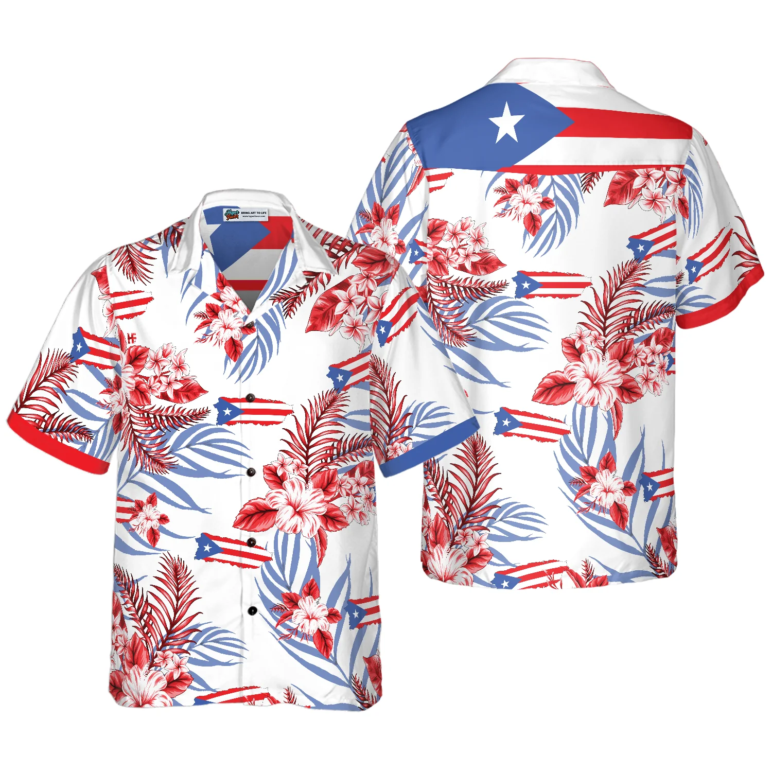 Puerto Rico Hawaiian Shirt Aloha Shirt For Men and Women