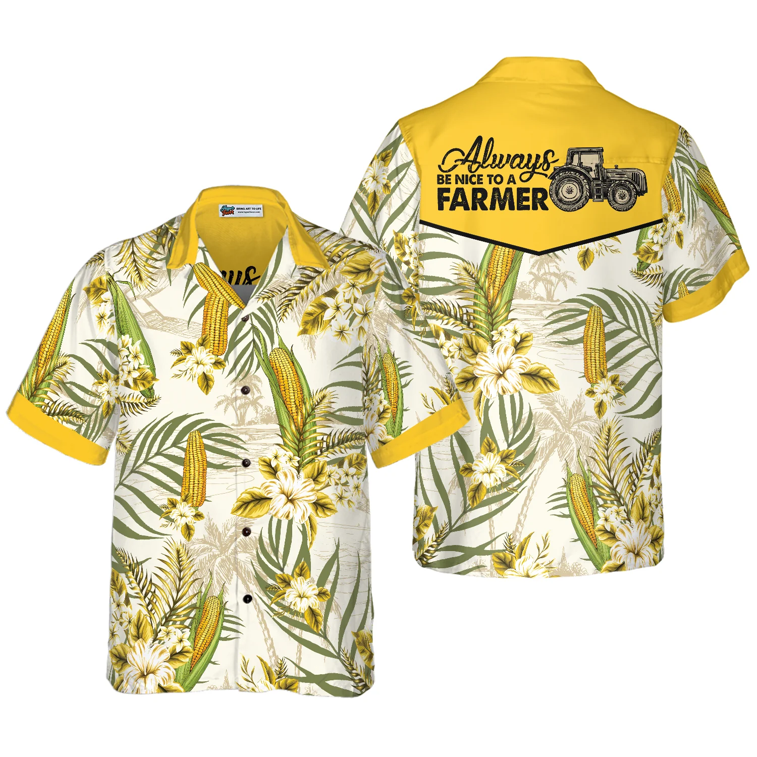 Farmer Corn Hawaiian Shirt Aloha Shirt For Men and Women