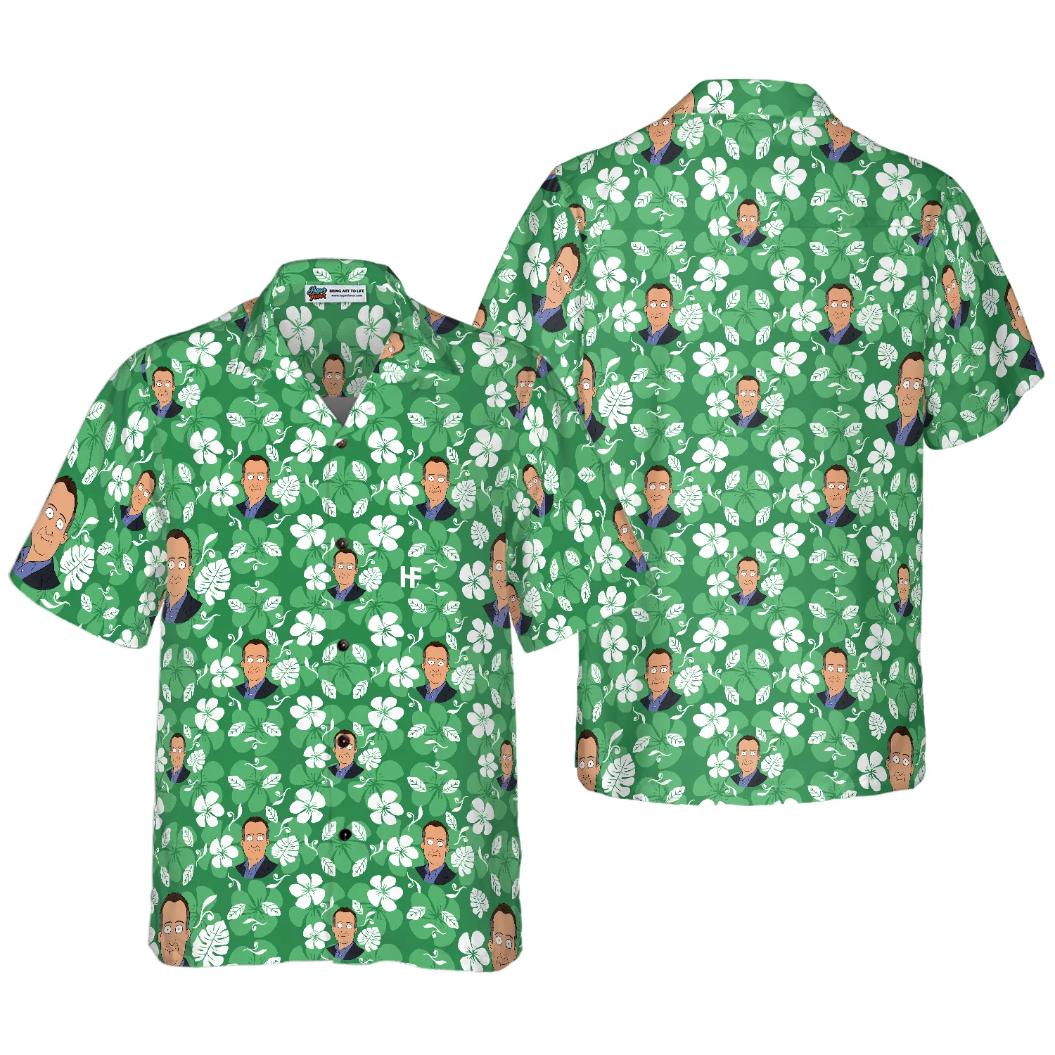 Sam Flowers Pattern Hawaiian Shirt Aloha Shirt For Men and Women