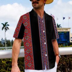 Traditional Tribal Pattern Native American Hawaiian Shirt Ethnic Pattern American Indian Shirt Aloha Shirt For Men and Women