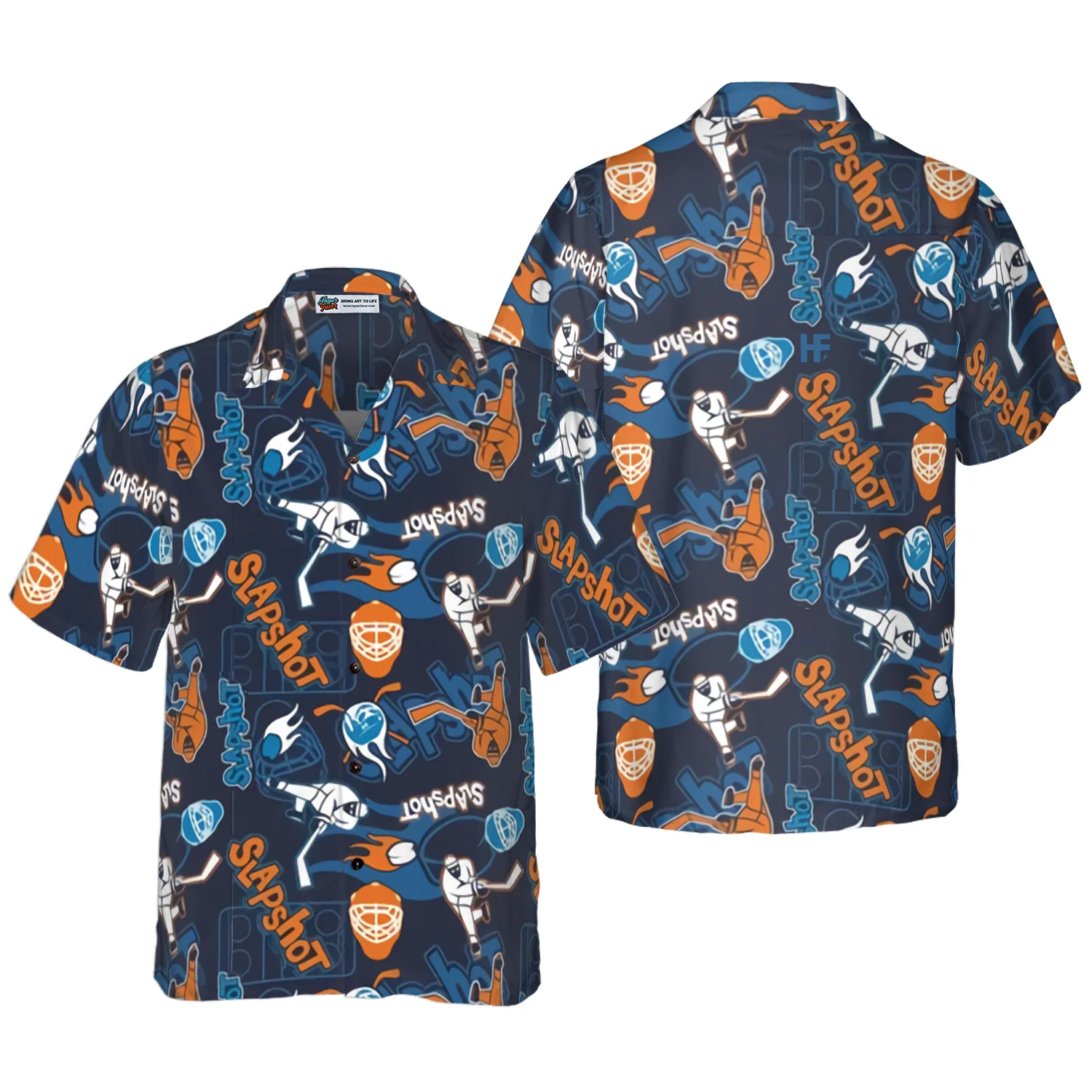 Slapshot Hockey Hawaiian Shirt Aloha Shirt For Men and Women