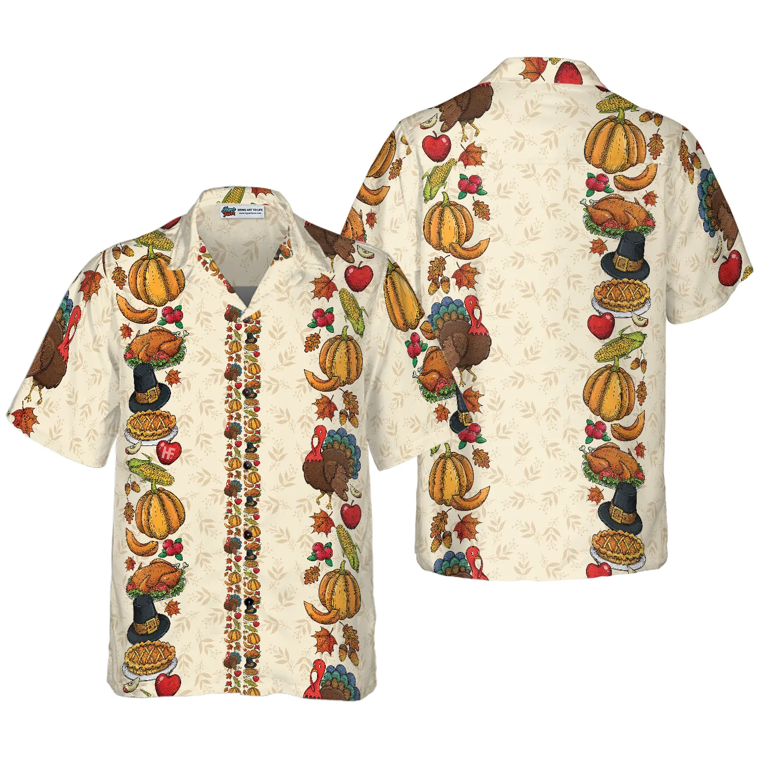 Thanksgiving Dinner Hawaiian Shirt Aloha Shirt For Men and Women