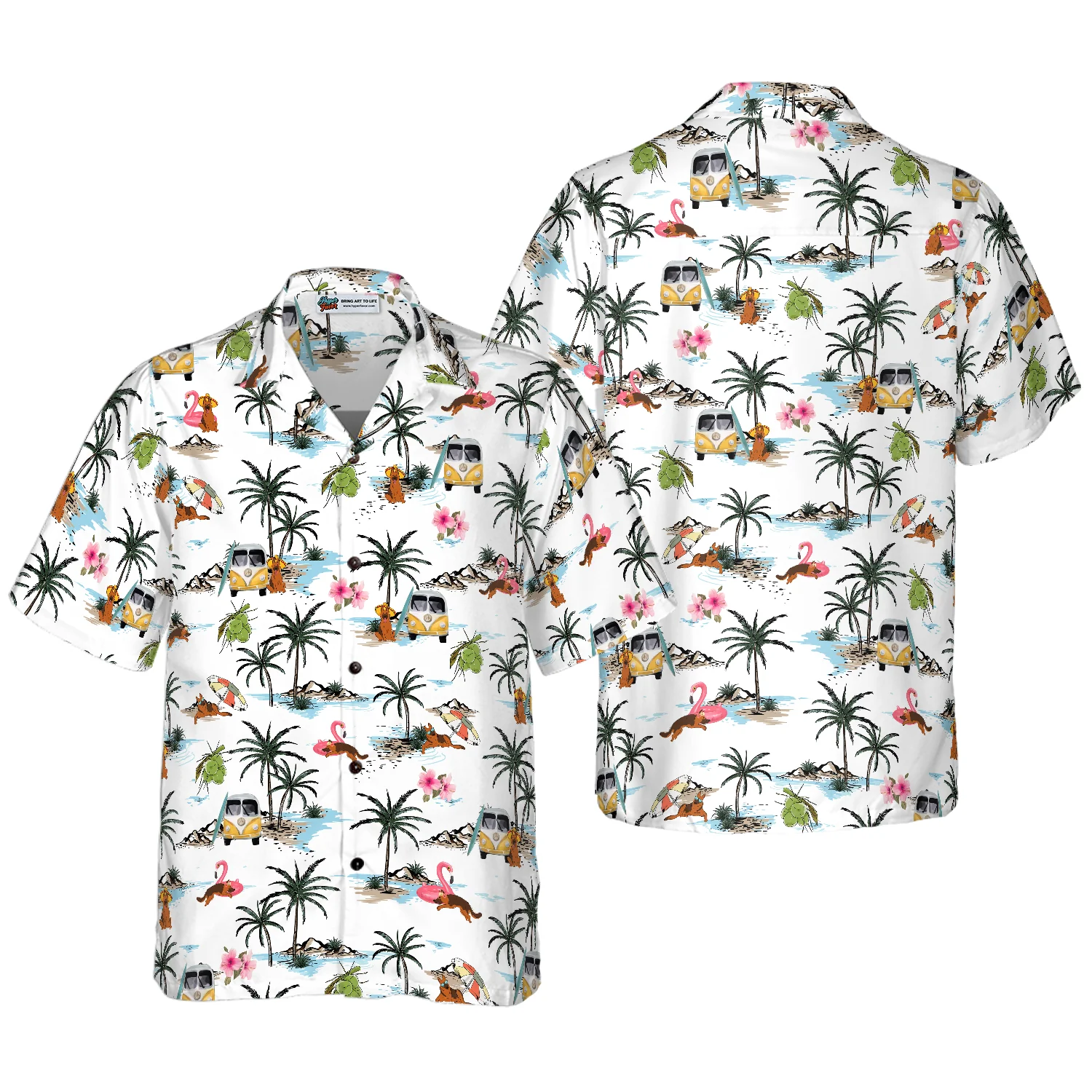 German Shepherd hawaii Hawaiian Shirt Aloha Shirt For Men and Women