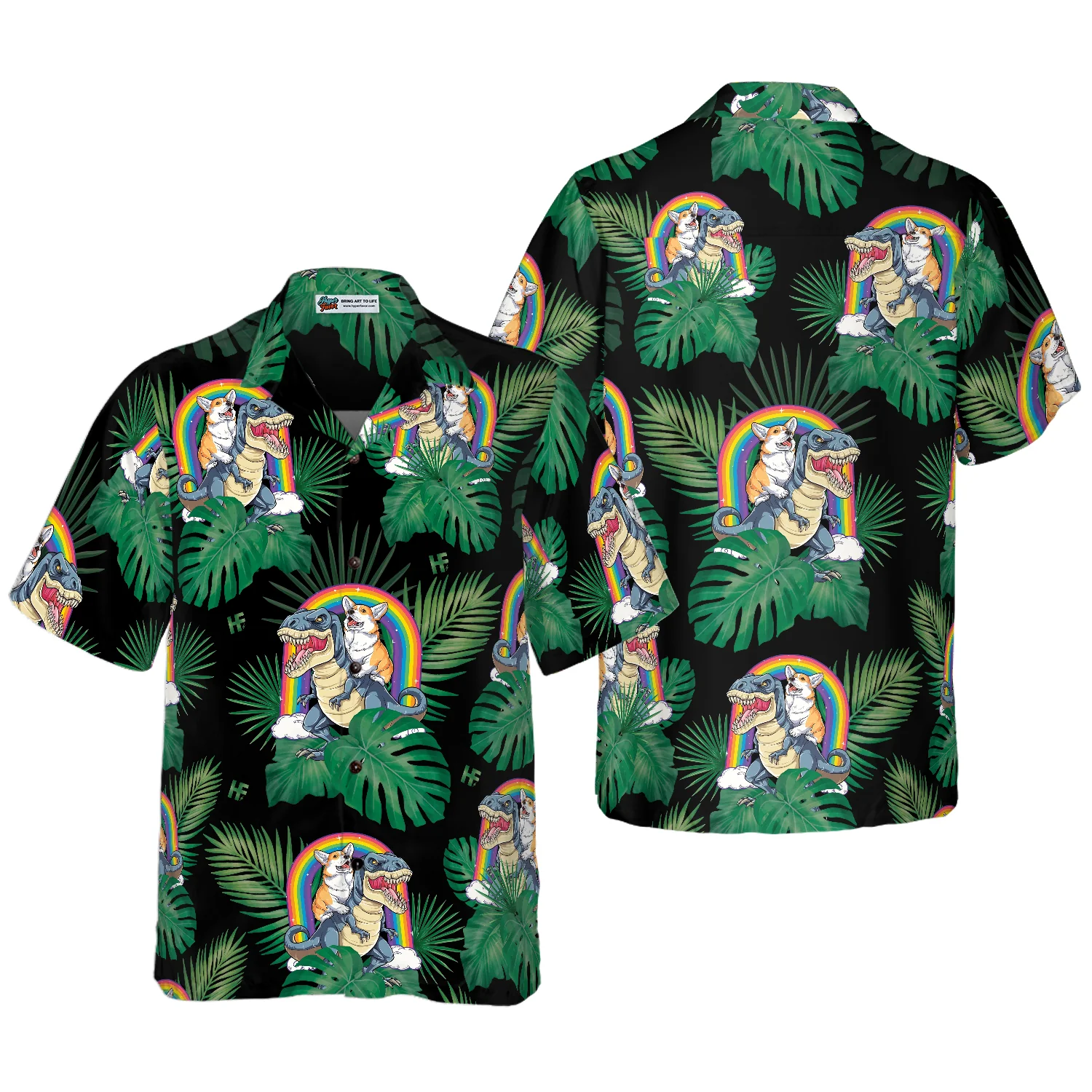 Corgi The Predator Hawaiian Shirt Aloha Shirt For Men and Women