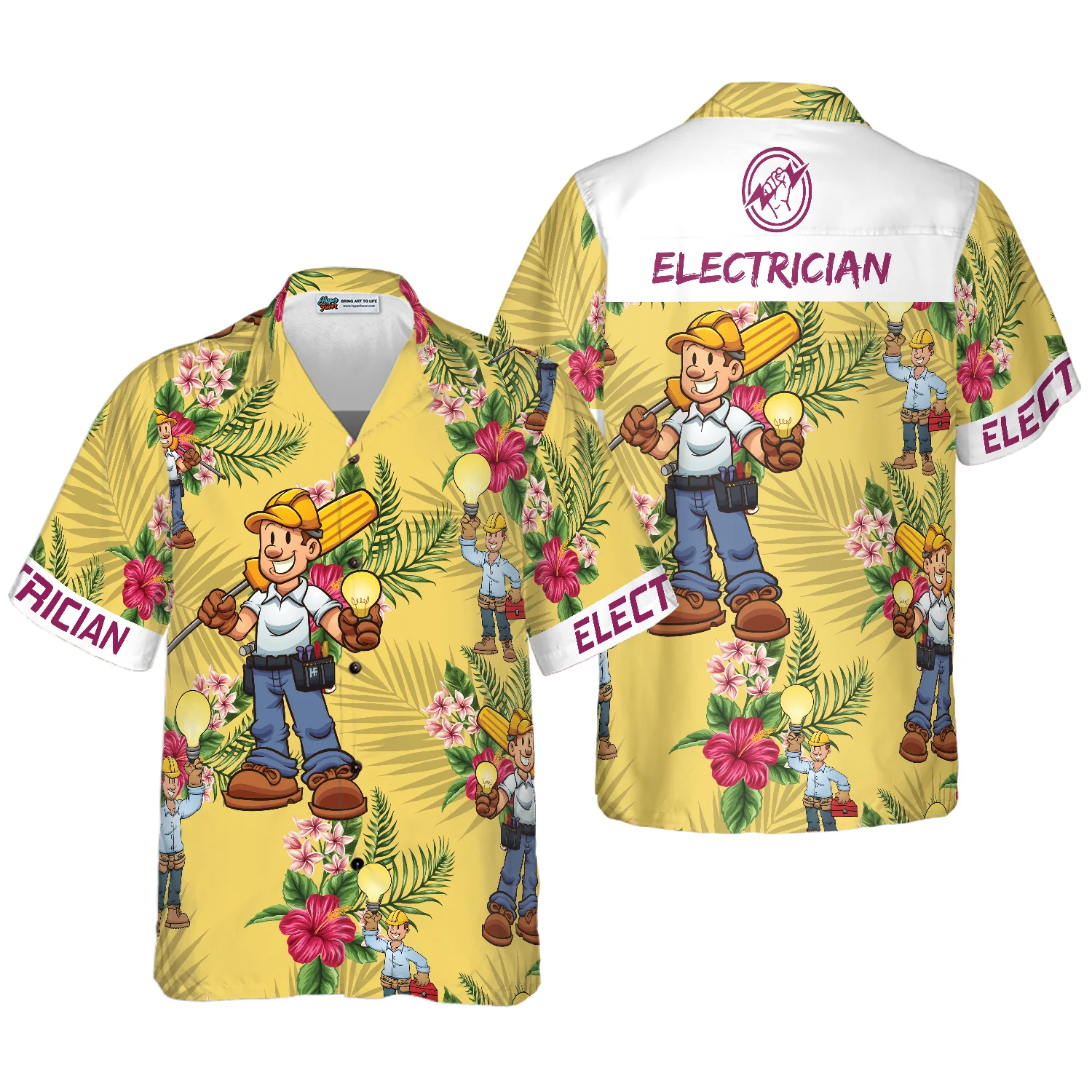 Electrician Hawaiian Shirt Aloha Shirt For Men and Women