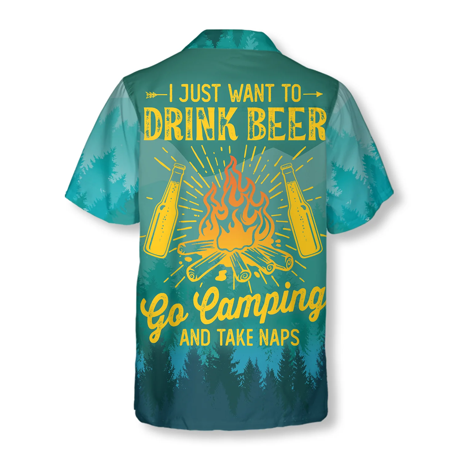 I Just Want To Drink Beer Go Camping And Take Naps V2 Hawaiian Shirt Aloha Shirt For Men and Women