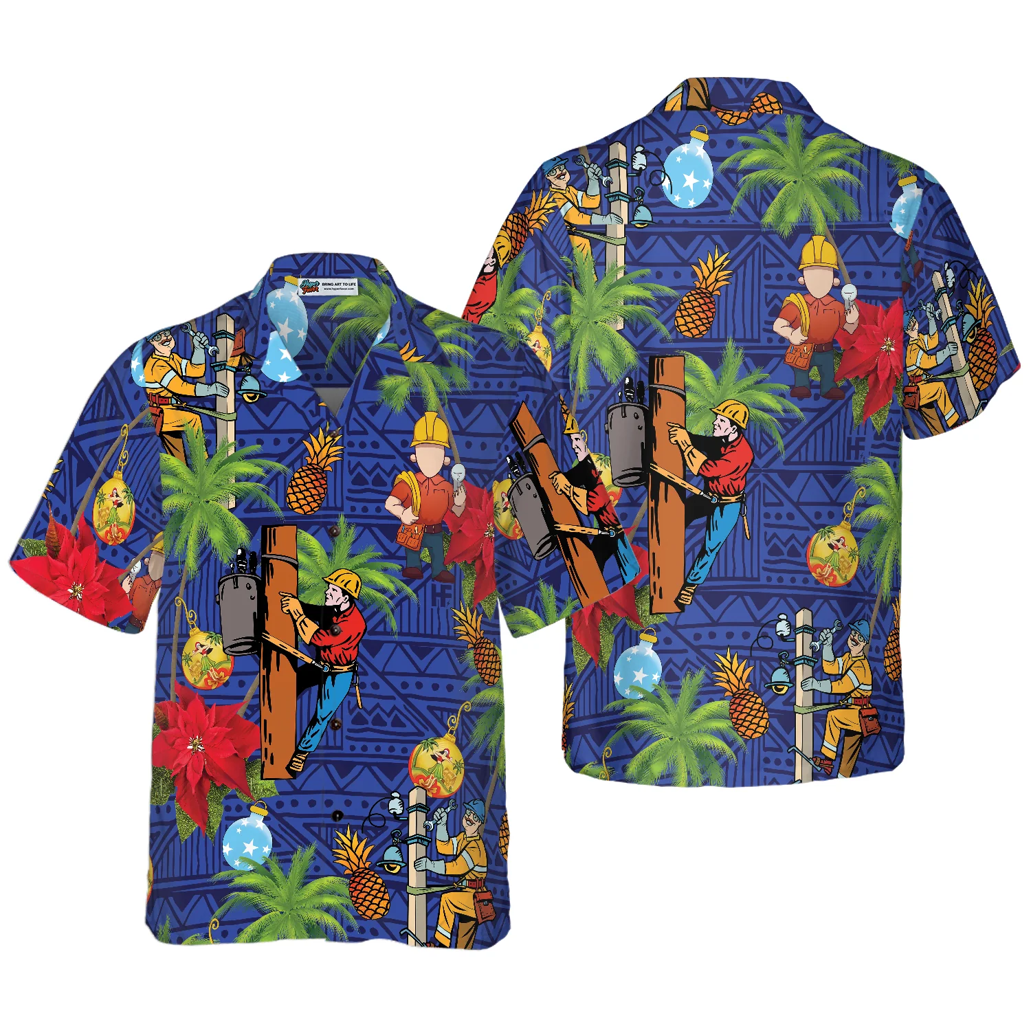 Lineman Proud Hawaiian Shirt Aloha Shirt For Men and Women