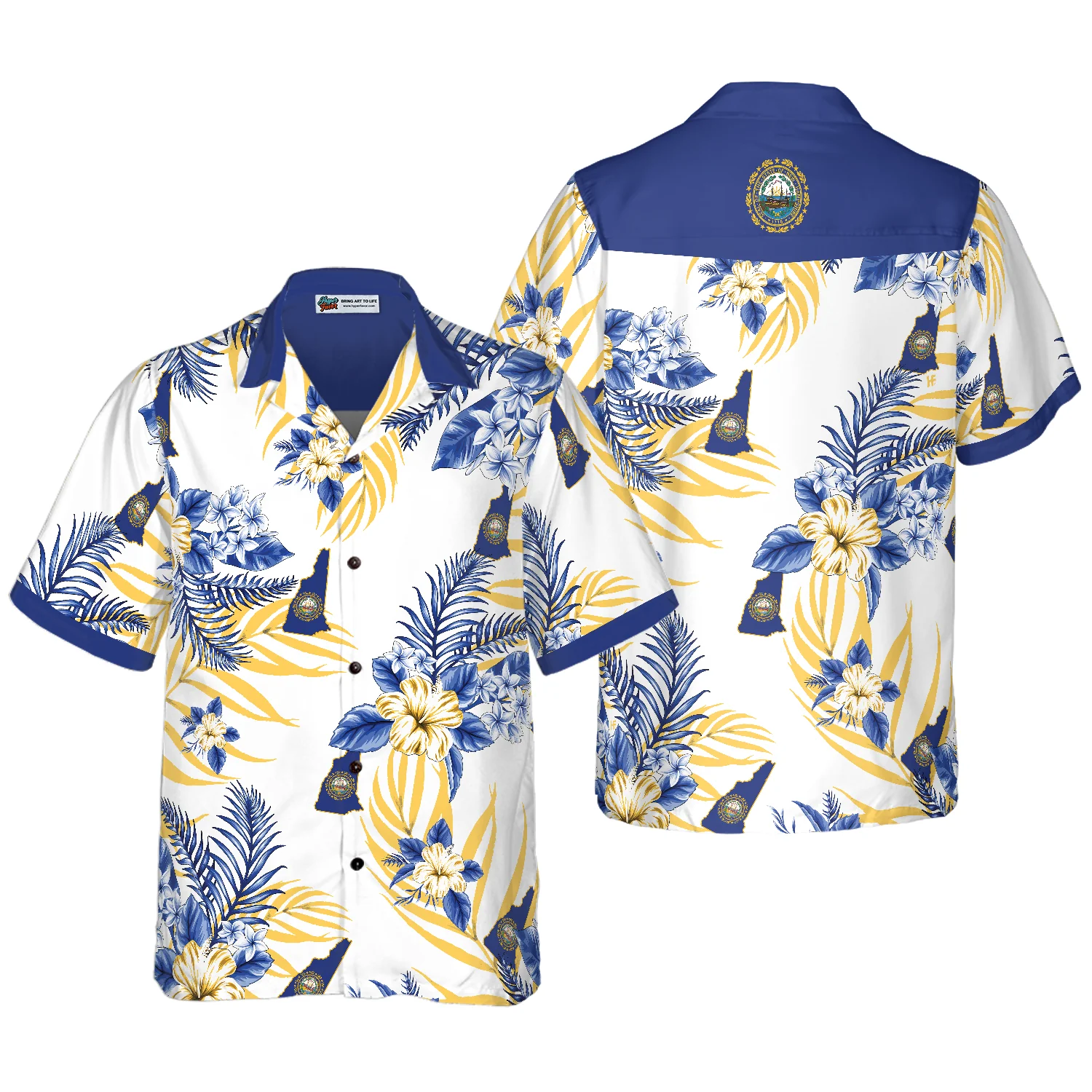 New Hampshire Proud Hawaiian Shirt Aloha Shirt For Men and Women